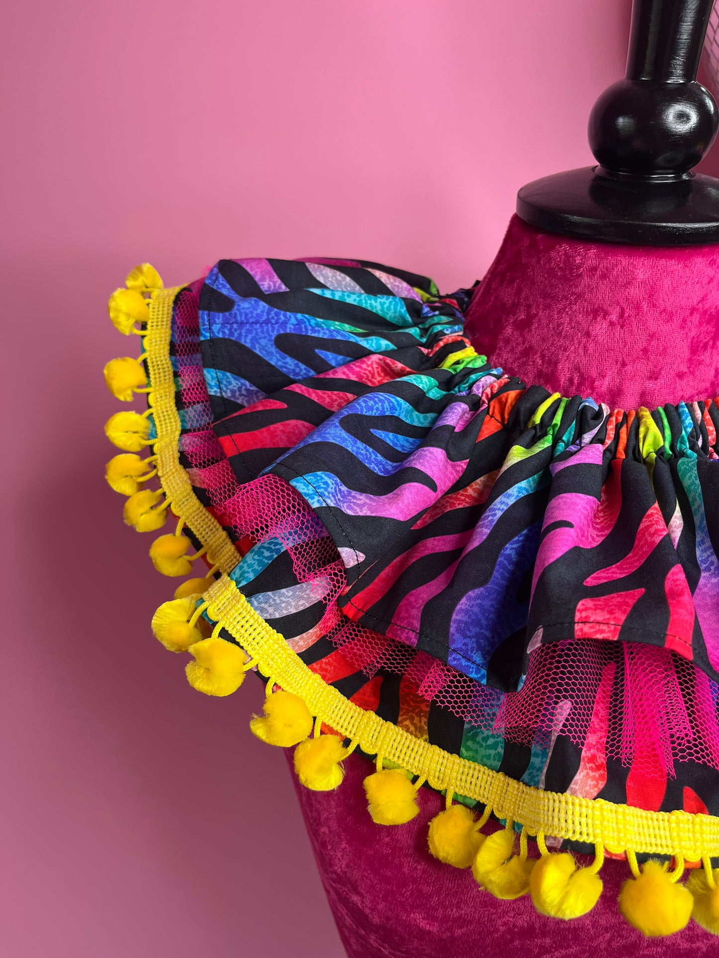Yellow Rainbow Zebra Ruff