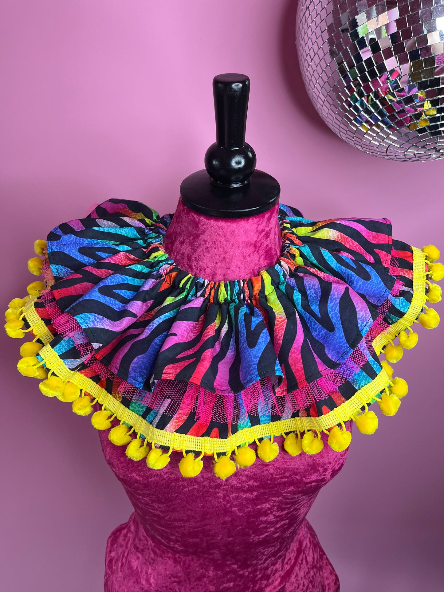 Yellow Rainbow Zebra Ruff