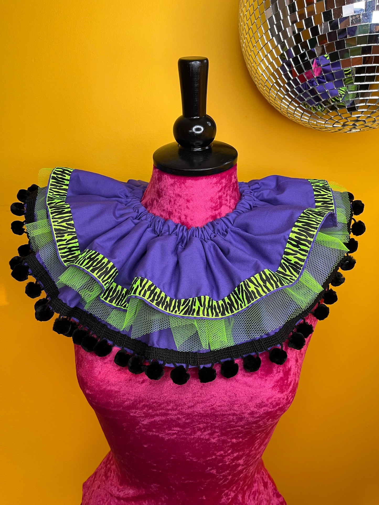 Neon Zebra Ruff