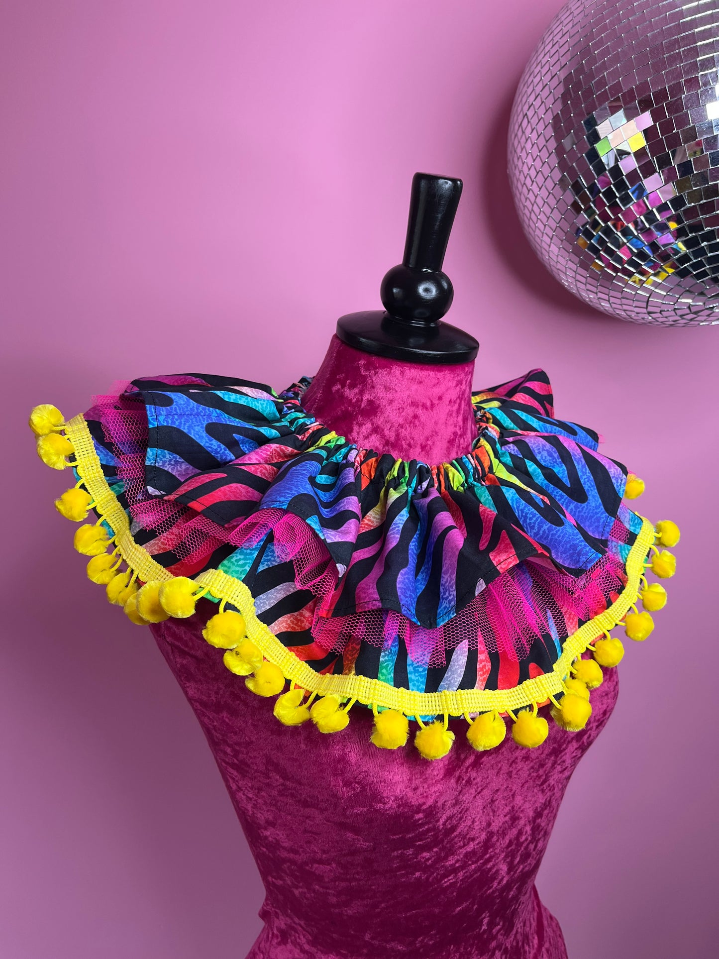 Yellow Rainbow Zebra Ruff