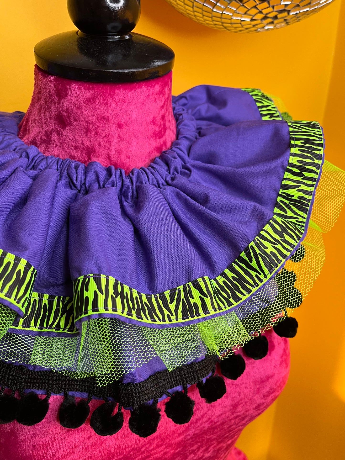 Neon Zebra Ruff